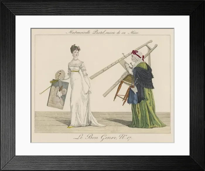 Framed Print : Artist and her Mother Framed Print : Artist and her Mother