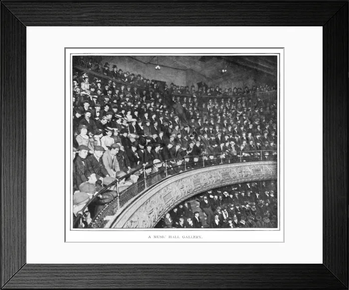 Framed Print : Music Hall Gallery / 1900 Framed Print : Music Hall Gallery / 1900