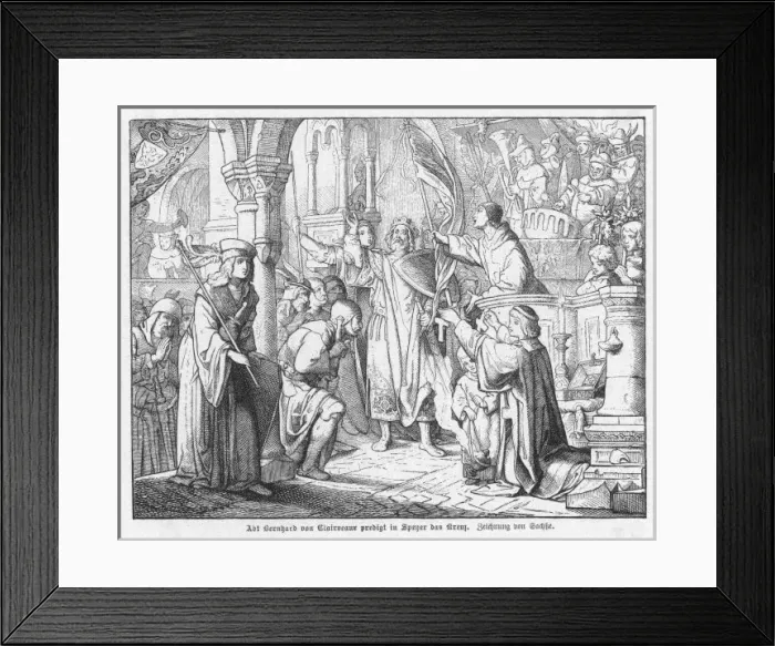 Framed Print : Preaching 1st Crusade Framed Print : Preaching 1st Crusade