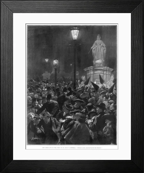 Framed Print : New Years Eve, London Framed Print : New Years Eve, London