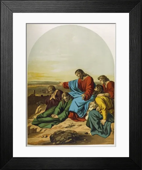Framed Print : Jesus with Disciples Framed Print : Jesus with Disciples