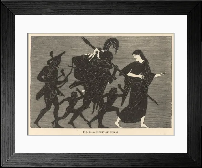 Framed Print : Aeneas Flees from Troy