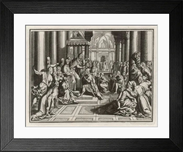 Framed Print : Charlemagne Crowned Framed Print : Charlemagne Crowned