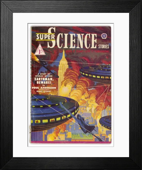 Framed Print : Earthmen Beware / Scistory Framed Print : Earthmen Beware / Scistory
