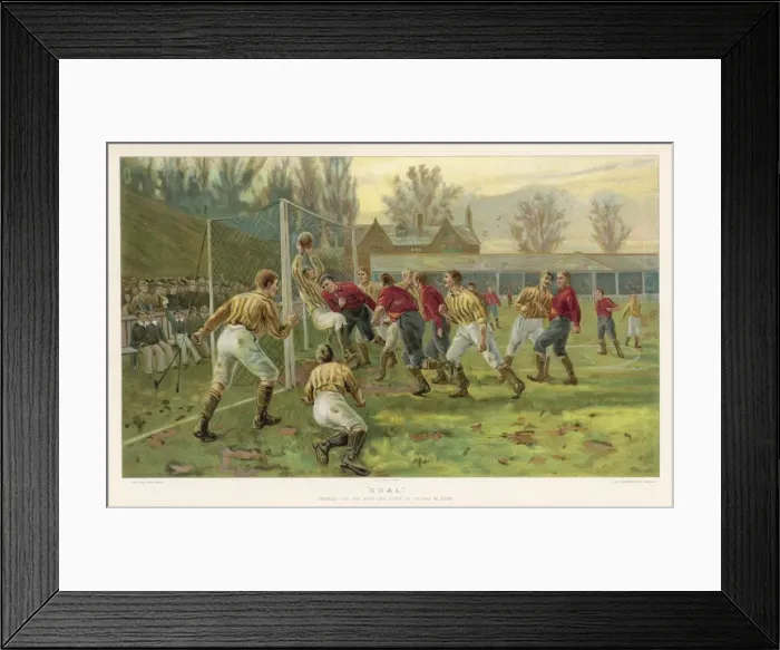 Framed Print : Football / Goal / Boys Own Framed Print : Football / Goal / Boys Own
