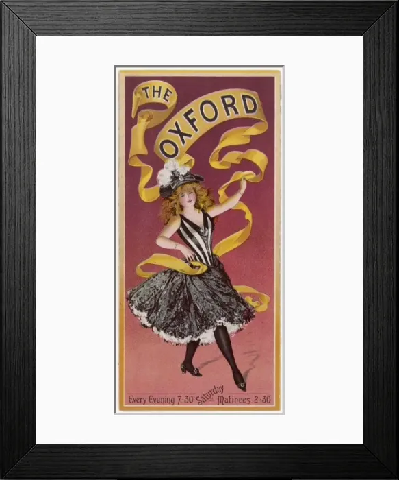 Framed Print : Showgirl  /  Oxford Music Hl