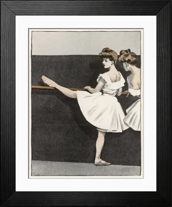 Framed Print : Ballet / Bar / Reznicek / 1908 Framed Print : Ballet / Bar / Reznicek / 1908