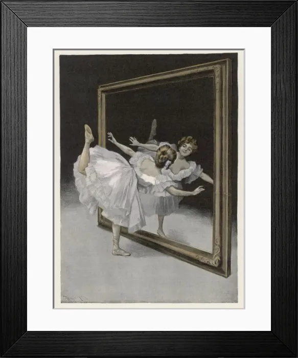Framed Print : Ballet / Mirror / Reznicek Framed Print : Ballet / Mirror / Reznicek