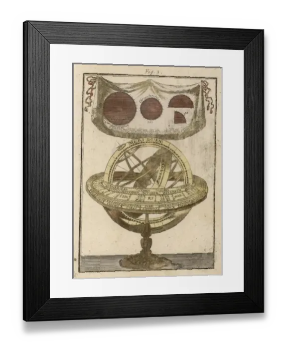Framed Print : Armillary Sphere (Horiz) Framed Print : Armillary Sphere (Horiz)