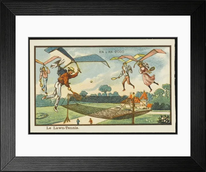 Framed Print : Futuristic aerial tennis Framed Print : Futuristic aerial tennis