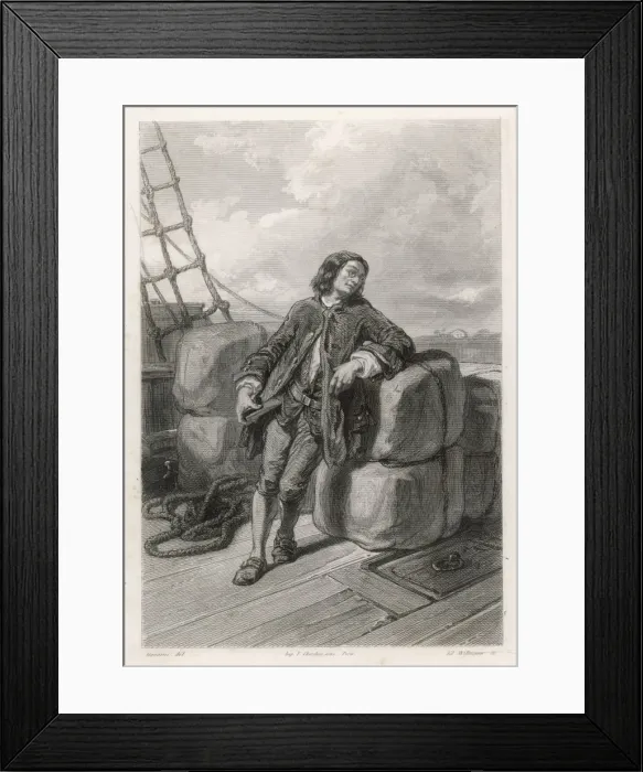 Framed Print : Gulliver on his Ship Framed Print : Gulliver on his Ship