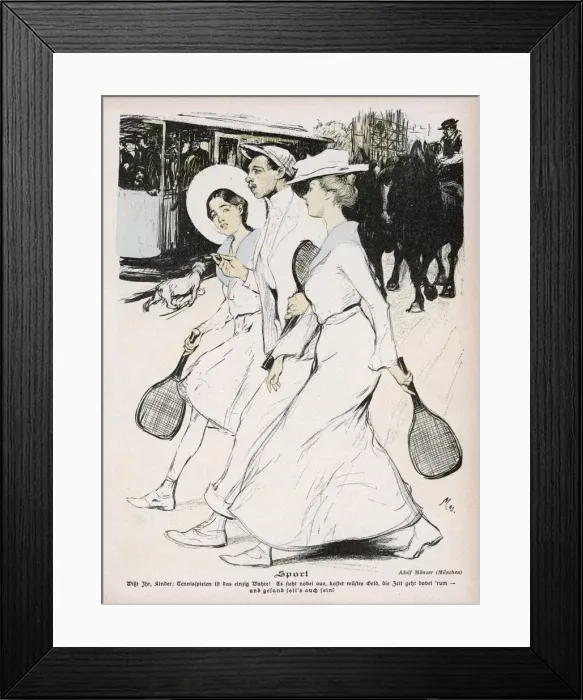 Framed Print : Off to the Courts Framed Print : Off to the Courts
