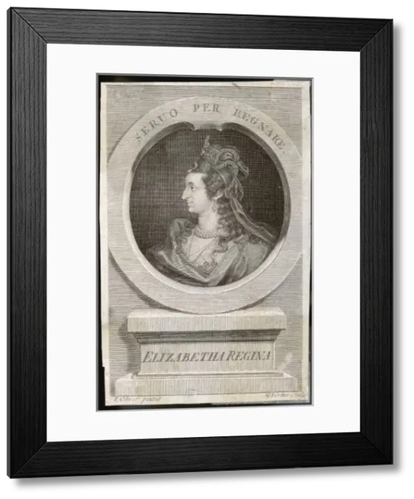Framed Print : Elizabeth I / Oliver Framed Print : Elizabeth I / Oliver