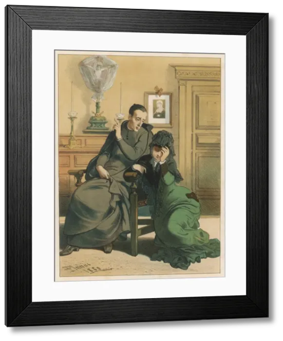 Framed Print : Urged to Repent 1880 Framed Print : Urged to Repent 1880