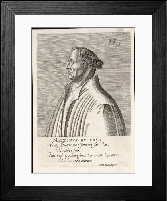 Framed Print : Martin Bucer (Hondius) Framed Print : Martin Bucer (Hondius)