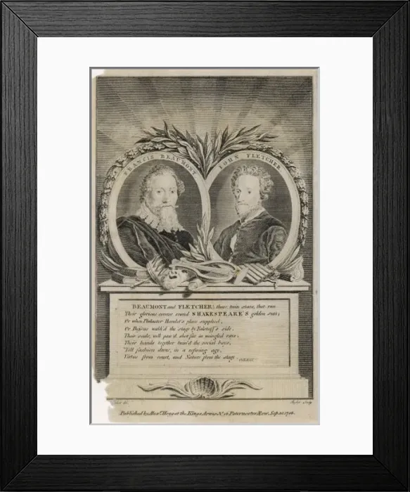 Framed Print : Beaumont & Fletcher Framed Print : Beaumont & Fletcher