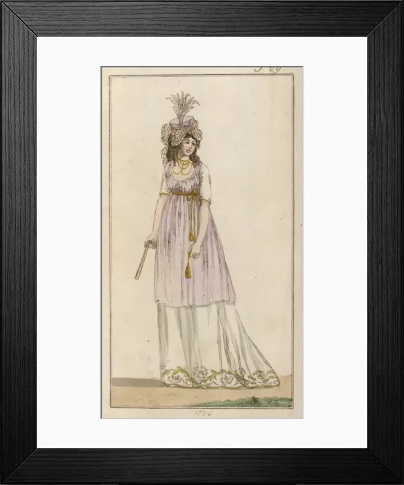 Framed Print : Costume / Woman of 1796 Framed Print : Costume / Woman of 1796