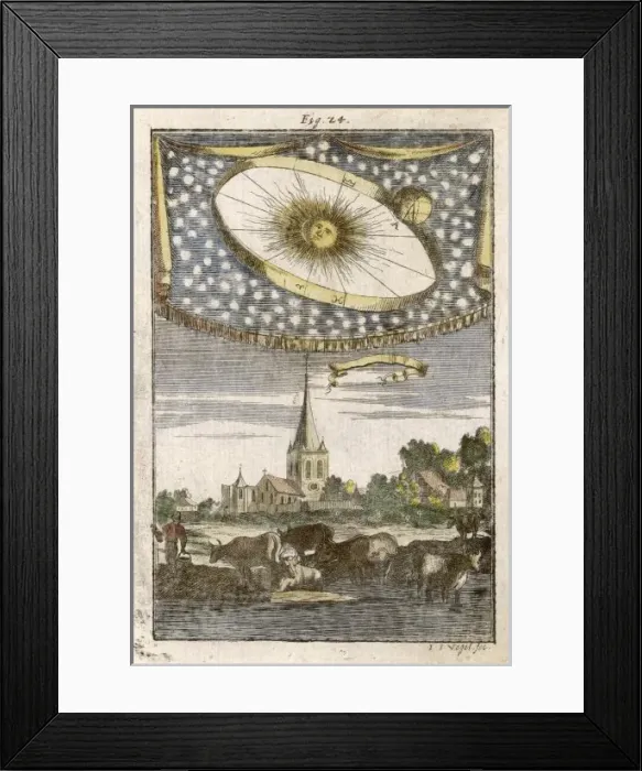 Framed Print : Sun and Zodiac Framed Print : Sun and Zodiac