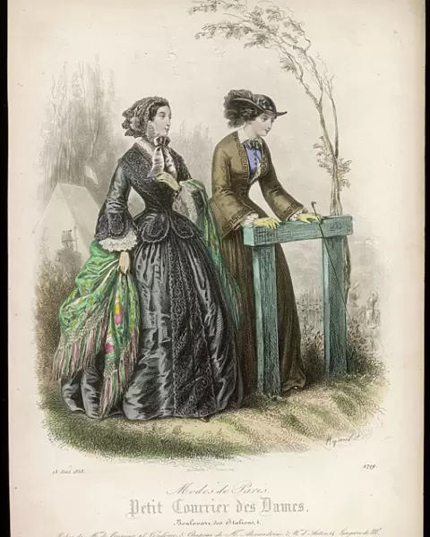 Two Ladies Walking 1853