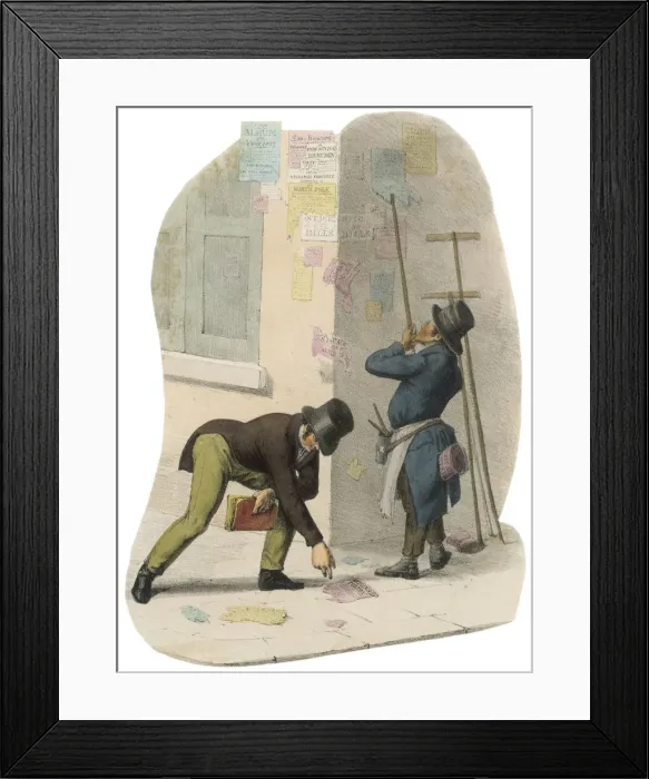 Framed Print : Advert / Bill Poster 1827 Framed Print : Advert / Bill Poster 1827