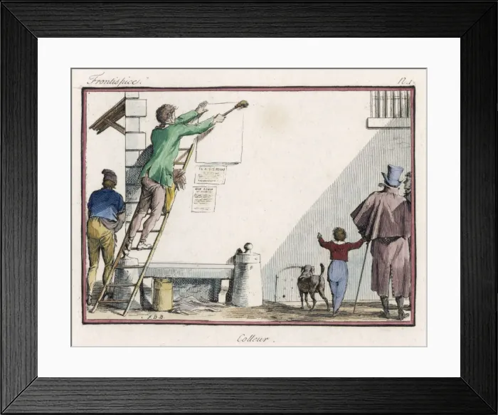 Framed Print : Advert / French Bill Post Framed Print : Advert / French Bill Post