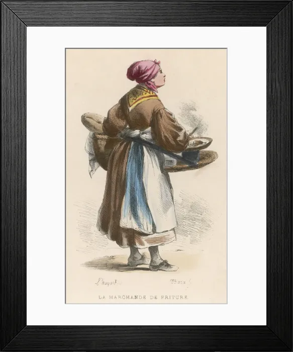 Framed Print : Fried Fish Seller Framed Print : Fried Fish Seller