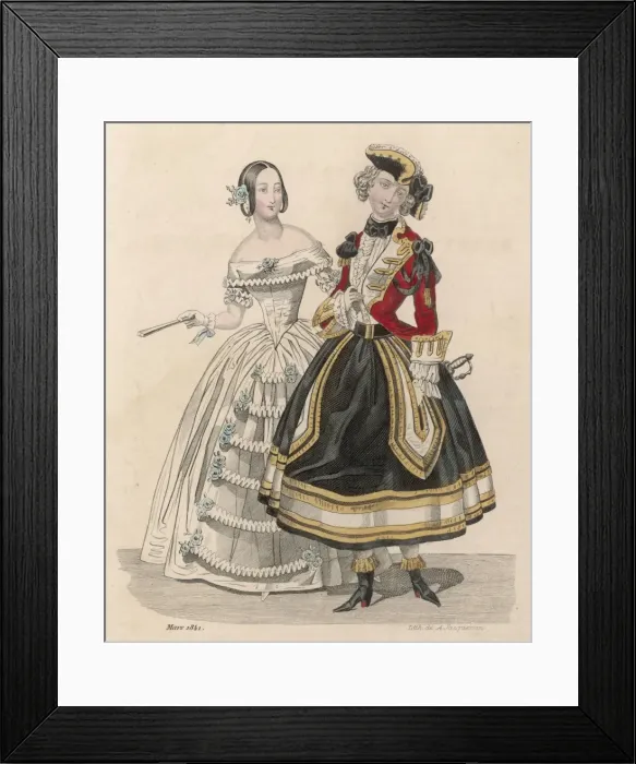 Framed Print : Lady in Military Dress Framed Print : Lady in Military Dress
