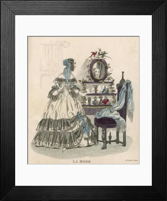 Framed Print : Lady and Etagere Framed Print : Lady and Etagere