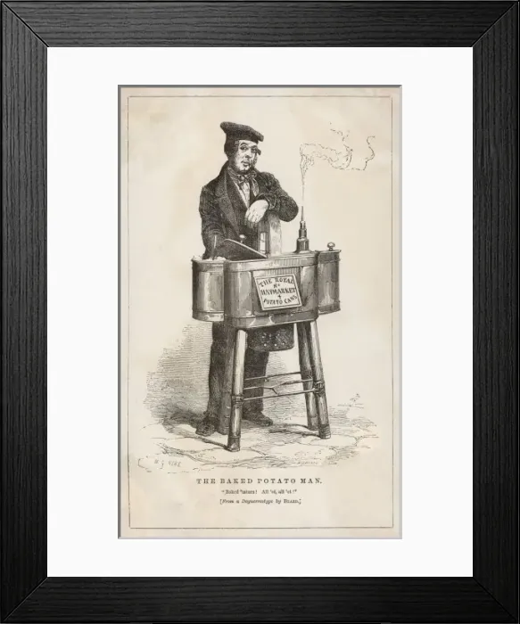 Framed Print : Baked Potato Man Framed Print : Baked Potato Man