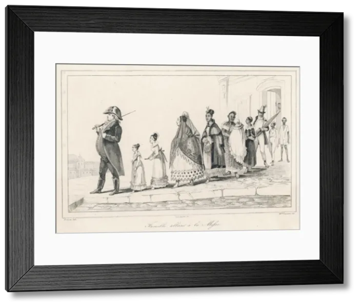 Framed Print : Racial / Brazil Mass C1820 Framed Print : Racial / Brazil Mass C1820