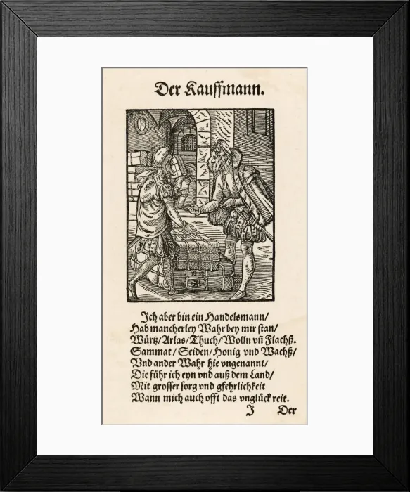 Framed Print : Merchants Negotiating Framed Print : Merchants Negotiating