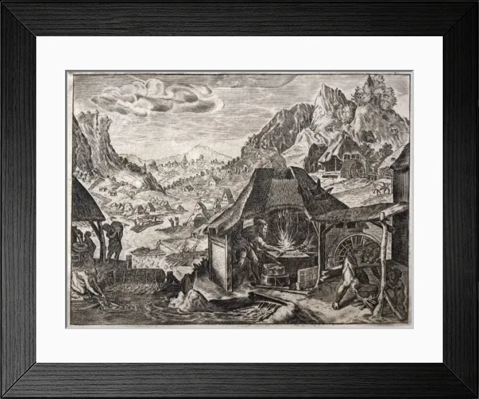 Framed Print : 17th Century Smithy Framed Print : 17th Century Smithy