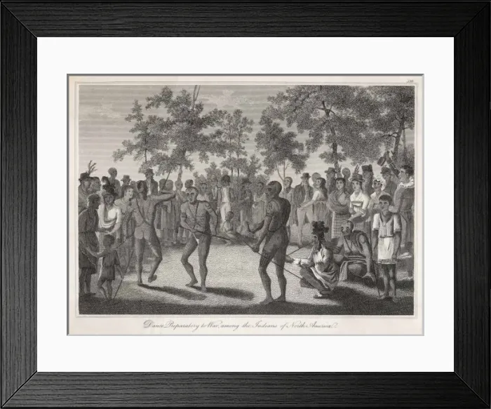 Framed Print : Racial / War Dance 1810 Framed Print : Racial / War Dance 1810