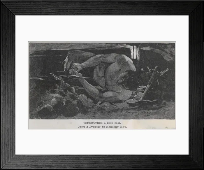 Framed Print : Undercutting Coal Seam Framed Print : Undercutting Coal Seam