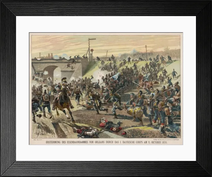 Framed Print : Franco-Pruss / Orleans Framed Print : Franco-Pruss / Orleans