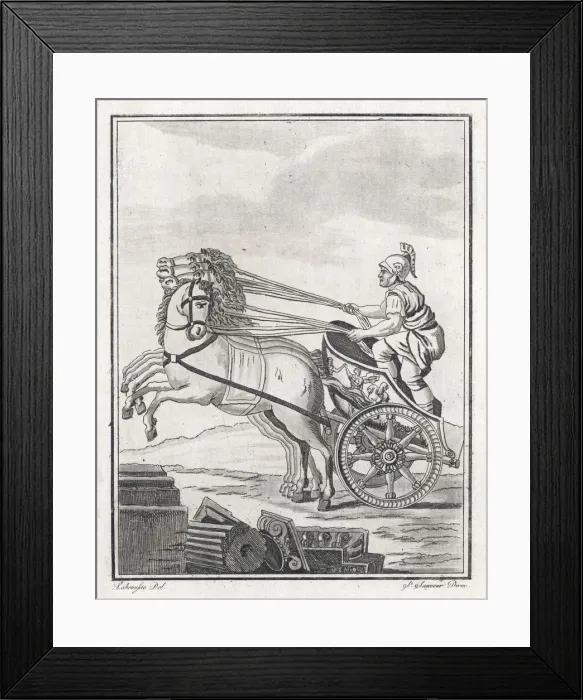 Framed Print : Roman Chariot