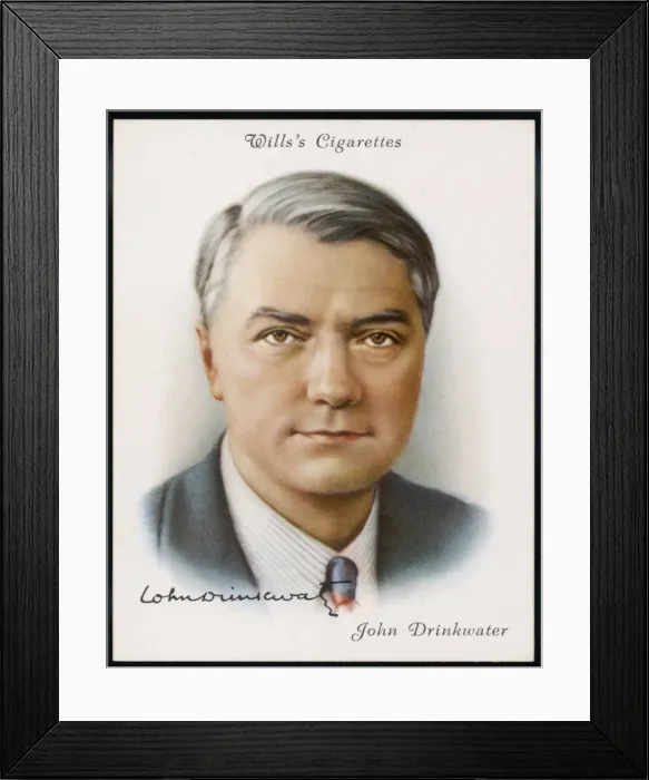 Framed Print : Drinkwater / Cig Card Framed Print : Drinkwater / Cig Card