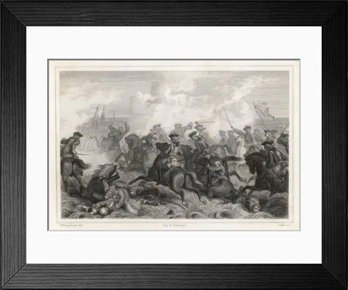 Framed Print : Battle of Fontenoy Framed Print : Battle of Fontenoy