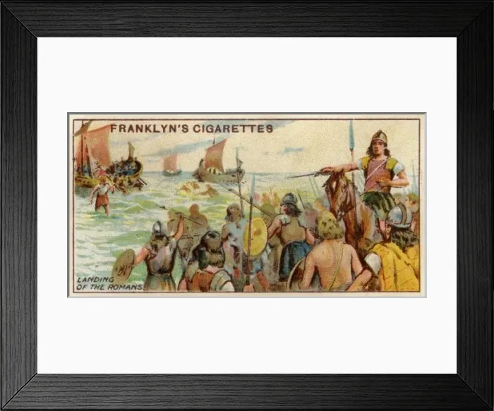 Framed Print : Caesar Invades  /  Cig Card