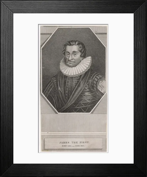 Framed Print : James I  /  Anon Eng