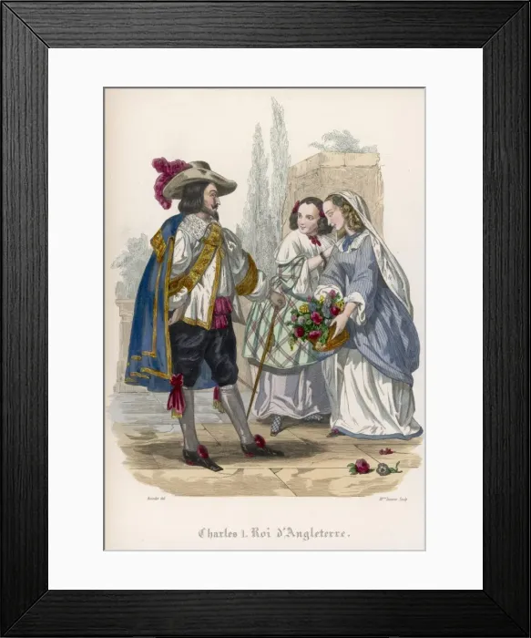 Framed Print : Charles I / Bourdet Framed Print : Charles I / Bourdet