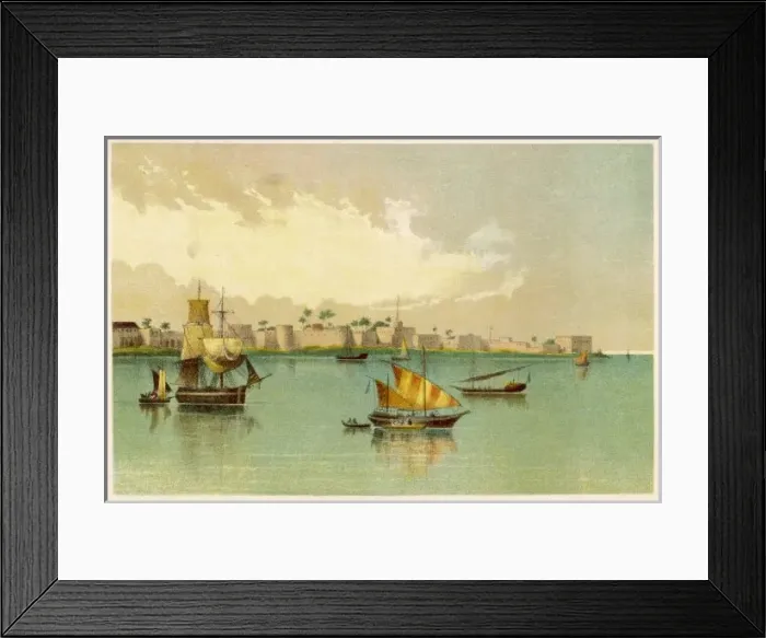 Framed Print : Zanzibar from the Sea Framed Print : Zanzibar from the Sea