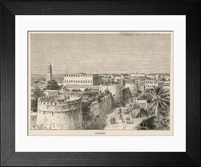 Framed Print : Tanzania / Zanzibar C1880 Framed Print : Tanzania / Zanzibar C1880