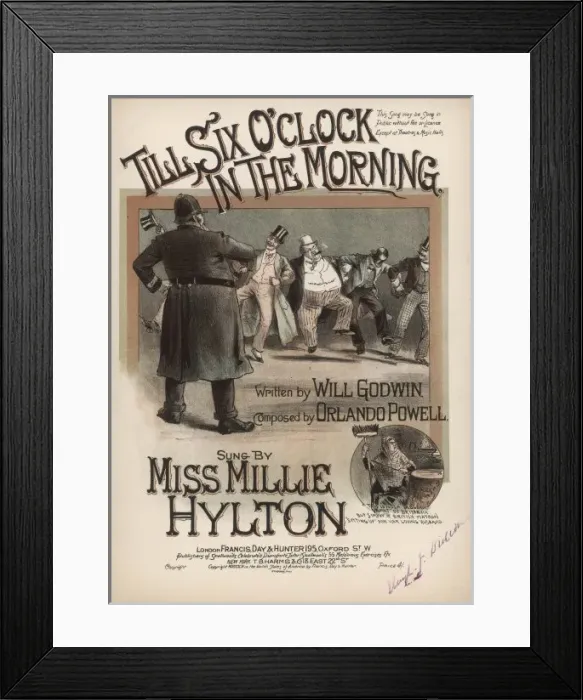 Framed Print : Comic Policeman / 6 Am Framed Print : Comic Policeman / 6 Am