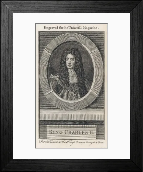 Framed Print : Charles Ii / Universal Mag Framed Print : Charles Ii / Universal Mag