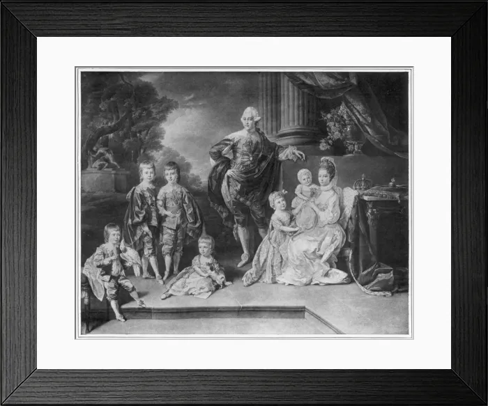 Framed Print : George Iii / Zoffany Framed Print : George Iii / Zoffany