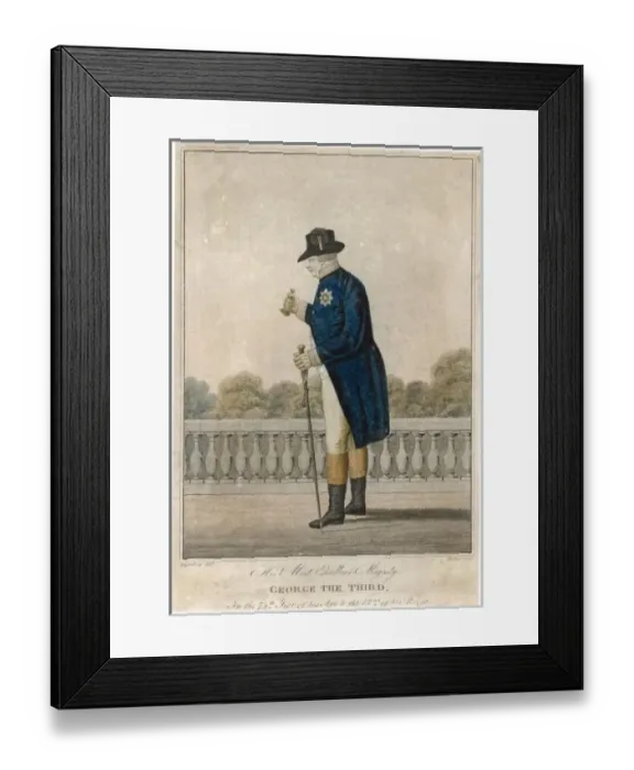 Framed Print : George Iii / Rosenberg Framed Print : George Iii / Rosenberg