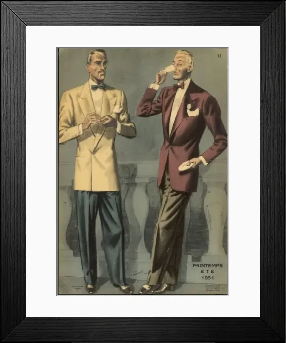 Framed Print : MENs JACKETS FOR 1951 Framed Print : MENs JACKETS FOR 1951