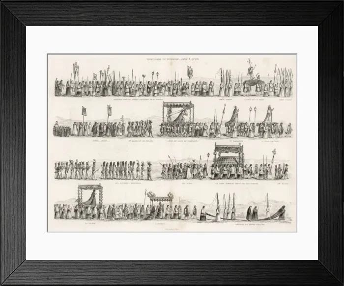 Framed Print : Good Friday Procession Framed Print : Good Friday Procession