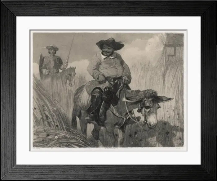 Framed Print : Quixote and Sancho Framed Print : Quixote and Sancho